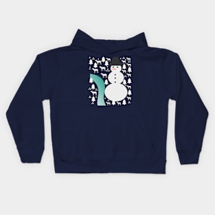 Winter scene Kids Hoodie